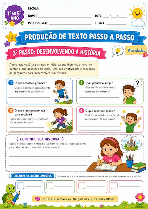 Atividade do material de produção de texto